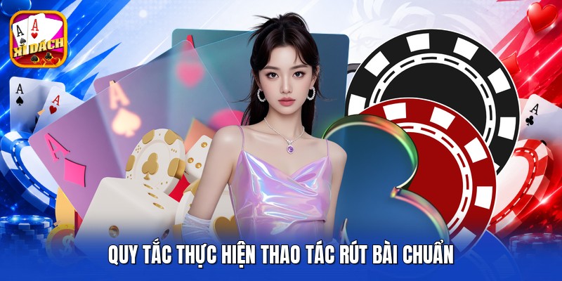 Quy tắc thực hiện thao tác rút bài chuẩn