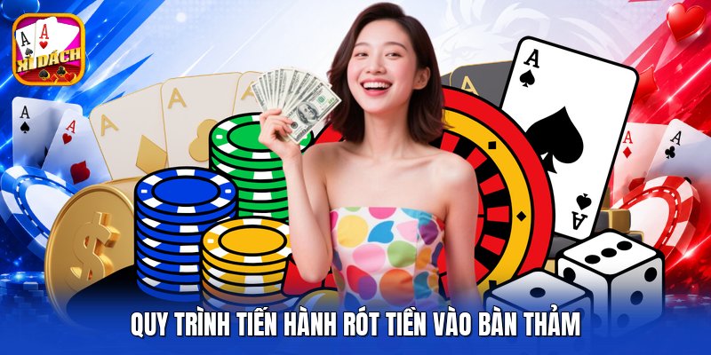 Quy trình tiến hành rót tiền vào bàn thảm
